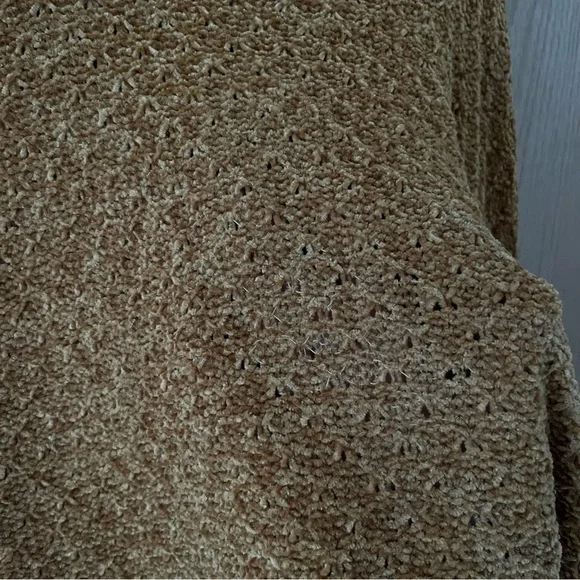 Target A New Day Chenille Brown Mustard Sweater - Picture 5 of 12